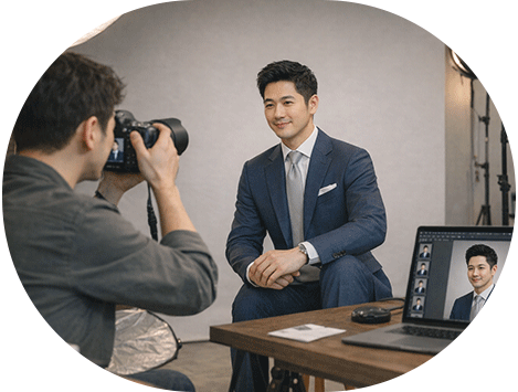 전문 프로필, 인터뷰 촬영